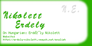 nikolett erdely business card